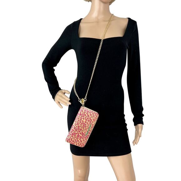 Louis Vuitton Wallet Zippy Stephan Sprouse Vernis Leopard W/Added Chain - Picture 2 of 8